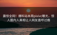 震惊全网！爆料站本周pixivc曝光，惊人圈内人真相让人网友直呼过瘾