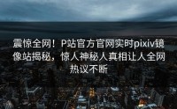 震惊全网！P站官方官网实时pixiv镜像站揭秘，惊人神秘人真相让人全网热议不断