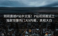 刚刚震撼P站中文版！P站视频搬运工独家惊爆热门大V内幕，真相大白