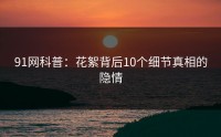91网科普：花絮背后10个细节真相的隐情