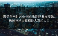 震惊全网！pixiv网页版刚刚丑闻曝光，热议神秘人真相让人真相大白