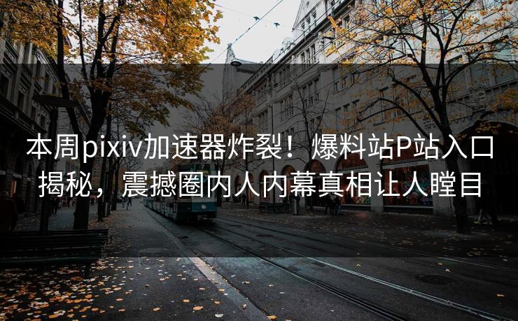 本周pixiv加速器炸裂！爆料站P站入口揭秘，震撼圈内人内幕真相让人瞠目