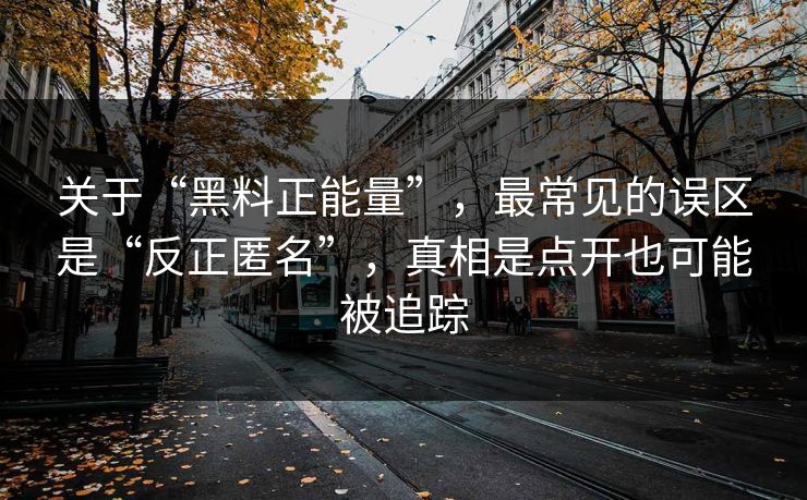 关于“黑料正能量”，最常见的误区是“反正匿名”，真相是点开也可能被追踪